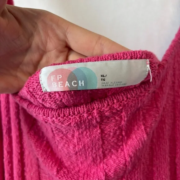 Free People Beach Santos Pink Maxi Dress XL - Picture 7 of 12